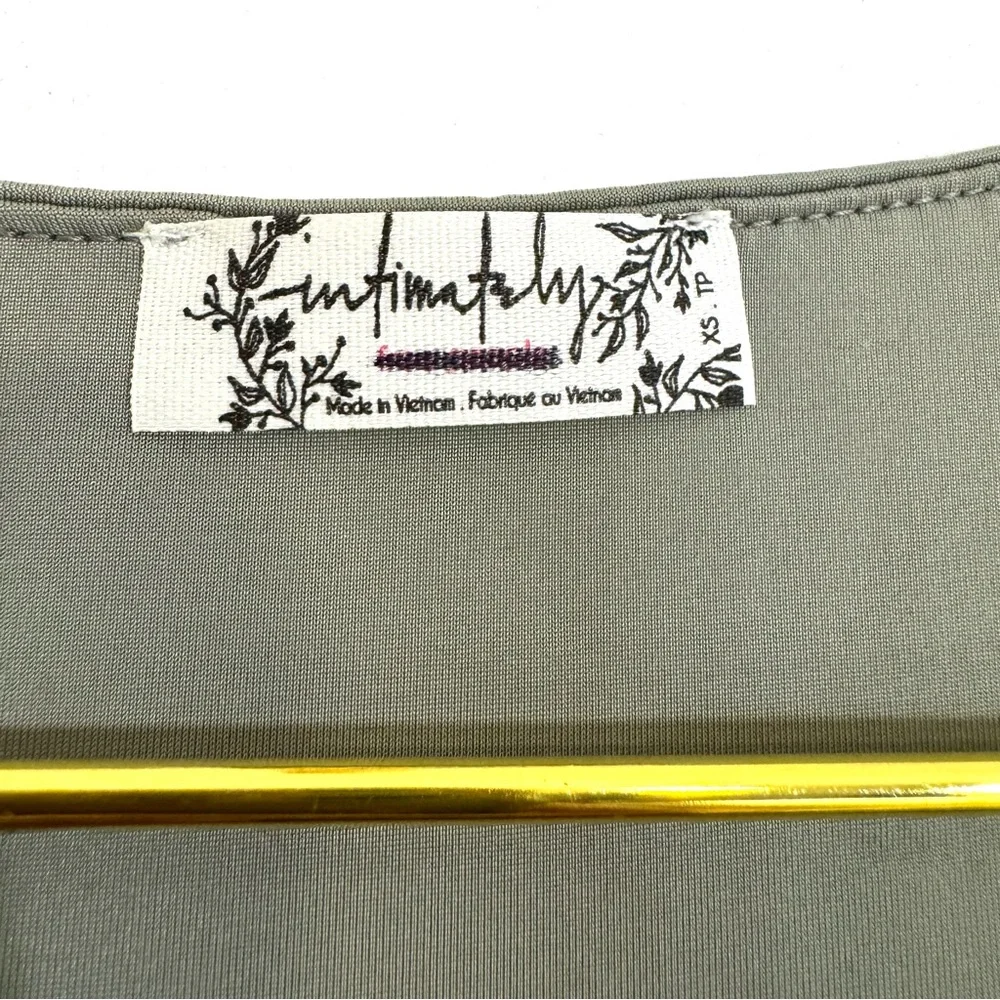 Free People When & Where Laurel Oak Bodysuit Olive Green Drapey Sleek Sleeveless - Picture 7 of 13